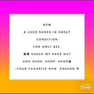New and used shoes for sale 💜 Shop now!!